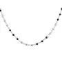 Серебряное колье SilverBreeze с натуральным шпинелью (2101208) 450-500