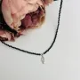 Серебряное колье SilverBreeze с натуральным шпинелью (2101253) 450-500