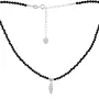Серебряное колье SilverBreeze с натуральным шпинелью (2101253) 450-500