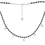 Серебряное колье SilverBreeze с натуральным шпинелью (2101260) 450-500