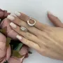 Серебряные серьги SilverBreeze с фианитами (2102281)