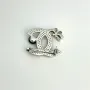 Серебряная брошка SilverBreeze с натуральным жемчугом фианитами (2102366)