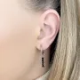 Серебряные серьги SilverBreeze с натуральным шпинелью (2102502)