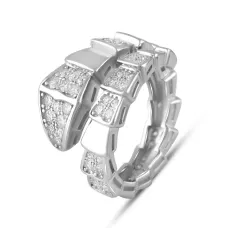 Серебряное кольцо SilverBreeze с фианитами (2102694) 17.5 Серебряное кольцо SilverBreeze с фианитами (2102694) 17.5