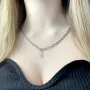 Серебряное колье SilverBreeze без камней (2102779) 450-500