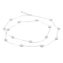 Серебряное колье SilverBreeze с натуральным перламутром (60001361) 100-105