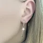 Серебряные серьги SilverBreeze с фианитами (2102892)