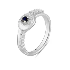 Серебряное кольцо SilverBreeze с натуральным сапфиром 0.125ct (2103714) 18.5 Серебряное кольцо SilverBreeze с натуральным сапфиром 0.125ct (2103714) 18.5