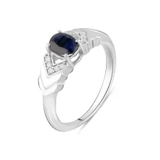 Серебряное кольцо SilverBreeze с натуральным сапфиром 1.058ct (2103738) 18 Серебряное кольцо SilverBreeze с натуральным сапфиром 1.058ct (2103738) 18
