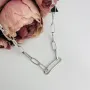 Серебряное колье SilverBreeze без камней (2104568) 450