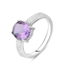 Серебряное кольцо SilverBreeze с натуральным аметистом 2.317ct (2105961) 18 Серебряное кольцо SilverBreeze с натуральным аметистом 2.317ct (2105961) 18