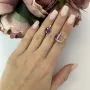 Серебряные серьги SilverBreeze с александритом 6.525ct (2106081)