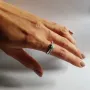 Серебряное кольцо SilverBreeze с натуральным изумрудом 0.1ct (2106258) 17