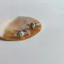 Серебряные серьги SilverBreeze с натуральным изумрудом 0.19ct (2106265)