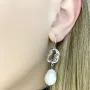 Серебряные серьги SilverBreeze с натуральным жемчугом барочным (2106425)