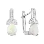 Серебряные серьги SilverBreeze с опалом 0.9ct (2106821)