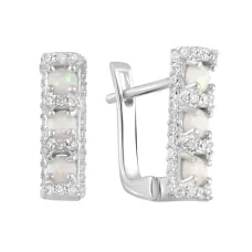 Серебряные серьги SilverBreeze с опалом 0.272ct (2106883)