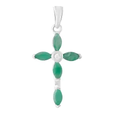 Серебряный крестик SilverBreeze с изумрудом 1.72ct (2107002) Серебряный крестик SilverBreeze с изумрудом 1.72ct (2107002)