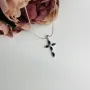 Серебряный крестик SilverBreeze с сапфиром 1.72ct (2107026)