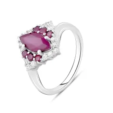 Серебряное кольцо SilverBreeze с натуральным рубином 2.078ct (2108368) 18