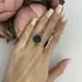 Серебряные серьги SilverBreeze с искусственным аммолитом (2108672)