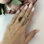 Серебряные серьги SilverBreeze с искусственным аммолитом (2108696)