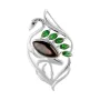 Серебряная брошка SilverBreeze с натуральным перламутром (2109358)