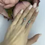 Серебряные серьги SilverBreeze с эмалью (2109730)