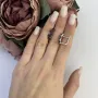 Серебряные серьги SilverBreeze с натуральным гранатом 3.567ct (2110163)