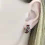 Серебряные серьги SilverBreeze с натуральным гранатом 3.567ct (2110163)