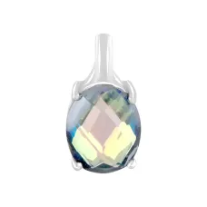 Серебряная подвеска SilverBreeze с мистик топазом 4.44ct (2110798) Серебряная подвеска SilverBreeze с мистик топазом 4.44ct (2110798)