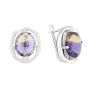 Серебряные серьги SilverBreeze с аметрином nano 7.113ct (2111092)