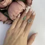 Серебряные серьги SilverBreeze с натуральным изумрудом 2.576ct (2111139)