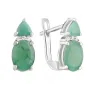 Серебряные серьги SilverBreeze с натуральным изумрудом 2.576ct (2111139)