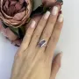 Серебряное кольцо SilverBreeze с натуральным аметистом (2111191) 17