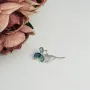 Серебряная брошка SilverBreeze с топазом Лондон Блю 1.506ct (2112136)