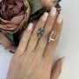 Серебряные серьги SilverBreeze с натуральным сапфиром 6.029ct рубином изумрудом (2112419)