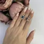 Серебряные серьги SilverBreeze с натуральным сапфиром 4ct (2112785)