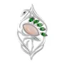 Серебряная брошка SilverBreeze с натуральным перламутром (2113294)