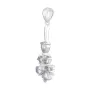 Серебряная подвеска SilverBreeze с танзанитом 1.905ct топазом белым (2115113)