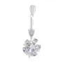 Серебряная подвеска SilverBreeze с танзанитом 1.905ct топазом белым (2115113)