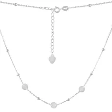 Серебряное колье SilverBreeze без камней (2115519) 400-450