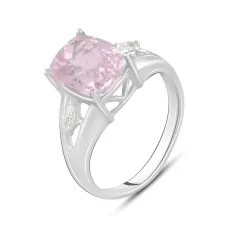 Серебряное кольцо SilverBreeze с натуральным Кунцитом 4.494ct (2116455) 17