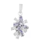 Серебряная подвеска SilverBreeze с танзанитом 7.3ct топазом белым (2117063)