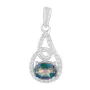 Серебряная подвеска SilverBreeze с мистик топазом (2117124)