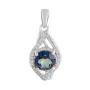 Серебряная подвеска SilverBreeze с мистик топазом 2.05ct (2117155)