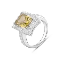 Серебряное кольцо SilverBreeze с цитрином nano 4.18ct (2117353) 16 Серебряное кольцо SilverBreeze с цитрином nano 4.18ct (2117353) 16