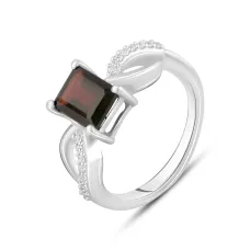 Серебряное кольцо SilverBreeze с натуральным гранатом 2.308ct (2117810) 17 Серебряное кольцо SilverBreeze с натуральным гранатом 2.308ct (2117810) 17
