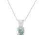 Серебряное колье SilverBreeze с натуральным сапфиром 1.036ct (2118473) 450-480