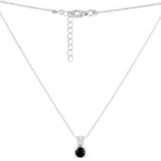 Серебряное колье SilverBreeze с натуральным сапфиром 1.036ct (2118473) 450-480